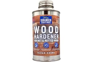 SIRAMICO COATINGS Siramico Hardener for Rotted Wood | 500ml | Clear Deep Penetrating Wood Hardener | Suitable for All Timber Types