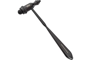 MDF INSTRUMENTS MDF® Trömner Neurológica Reflex martillo con mango de punta afilada para las respuestas cutáneas y superficiales (MDF555) (Todo Negro (Blackout))