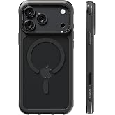URUCHI GM Air iPhone 18 Pro Max / 17 Pro Max ile Uyumlu Manyetik Şeffaf Kılıf, Sert Kristal Arka + Yumuşak Silikon Kenar, Air