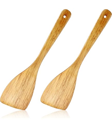 Efo Set Di 4 Spatole In Legno Per Cucinare - Cucchiai In Legno - 2