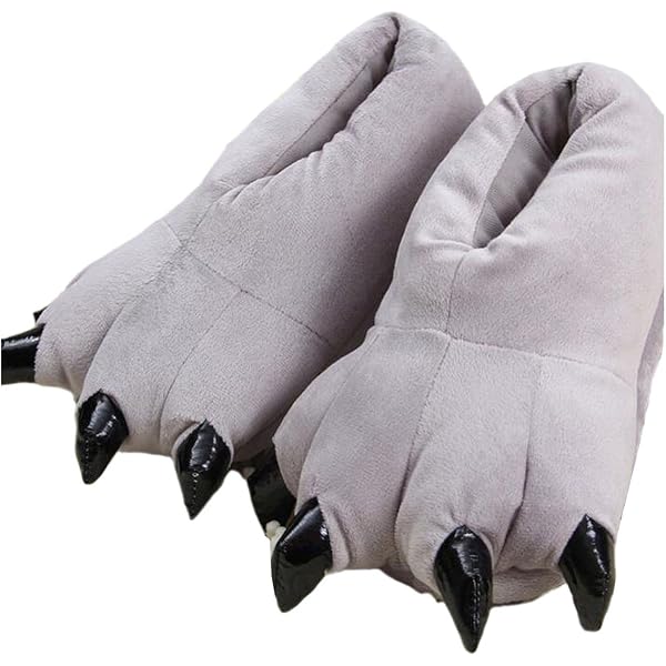 Peluche Pantofole A Forma Di Zampa D'Orso - Cosplay Halloween, Morbide E Calde, Taglie S-M-L