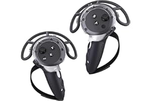 NEWZEROL (1 Pair) Silicone Controller Grips Cover Accessories Compatible with Quest 3,[Impact Resistant] [Sensor Hole] VR Controller Cover Protector with Adjustable Knuckle Straps for Meta Q3(Black)