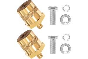 Lets Joy Adaptador de Polos para Batería, Adaptadores de Batería M8, M6, Bornes de Batería, Adaptador Terminal Positivo Negativo de Batería, Batería con Tornillos de Acero Inox y Arandelas (A)