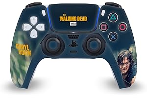 Head Case Designs Officially Licensed AMC The Walking Dead Daryl Lurk Daryl Dixon Graphics Vinyl Faceplate Sticker Gaming Skin Decal Cover Compatible With Sony PlayStation 5 PS5 DualSense Controller