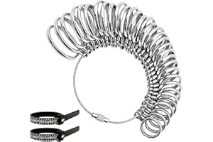 ORIFESIO Ring Measurement Tool with Ring Sizer, Jewelry Sizer Tools, A-Z Finger Measure Size