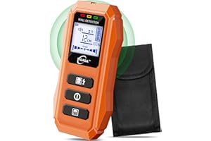 Détecteur mural PIGADA, détecteur de métaux mural jusqu'à 12 cm, détecteur de matériaux 6 en 1, détecteur de construction avec écran HD LCD pour testeur de bois/métaux/fil CA