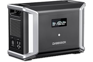 Dabbsson Extra Battery Pack DBS3000B, 3000Wh External EV LiFePO4 Battery Compatible with DBS2300, Portable Backup Power Station for RV, Outdoor Camping, Home Use, Emergency