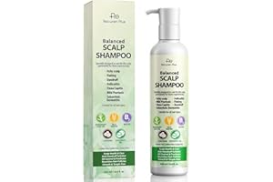 RECUREN PLUS Folliculitis Scalp Psoriasis Treatment Shampoo: Seborrheic Dermatitis, Dandruff & Itchy Scalp Relief with Salicylic Acid, Piroctone Olamine, Rosemary & Coconut Oil