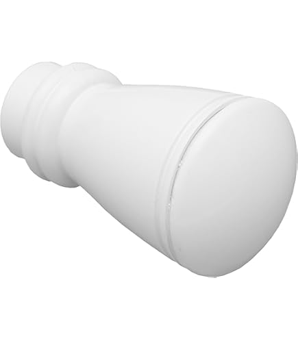Gardinenstangen Endkappen 28mm | 4-tlg. Set In Weiß Aus PVC