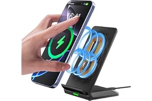 UMANIY Induktive Ladestation Schnelles Kabelloses Ladegerät Handy Ständer handyhalterung, Wireless Charger Stand für iPhone 16/15/14/13/12/11 Mini Plus Pro MAX/X/XR/Samsung Galaxy S24/S23/S22/S21/S20,Google