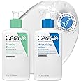 CeraVe Face & Body Routine for Oily Skin, Foaming Cleanser & Moisturising Lotion 236ml x2