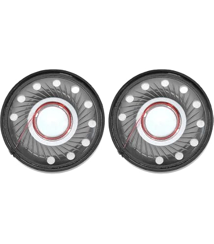 2 Haut-parleurs De Casque 30mm – 32 Ohm – 113 DB – Pour Réparation DIY Ou Création D’écouteurs Sur Mesure