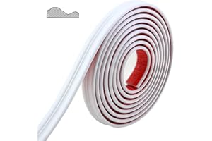 GAAHING Wall Molding Trim & Chair Rail | Peel and Stick Self-Adhesive Panel Moulding | DIY Home Decor on The Cabinet Door Mirror Frame, 3m x 32mm White
