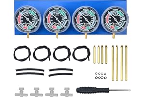 Zoomtools Motorcycle Carb Carburettor Synchronizer Vacuum Balancer Gauge tools 2/4 Cylinder Sync Gauges tools Kit