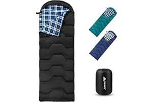 Forceatt Sacco a Pelo, -8°C-15°C Sacco a Pelo 4 Stagioni in Flanella per Adulti, Sacco a Pelo Invernale in Resistenti All'acqua, Leggero e Caldo Ideali per lo Zaino in Spalla, Interni ed Esterni.