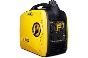 Aceup Energy Generatore di Corrente Inverter 2000 Watt Portatile Silenzioso Generatore a Benzina Elettrico Emergenza con Prese USB e due prese da 230V per uso Domestico Campeggio