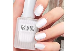 MRCUVARYAS Białe matowe lakiery do paznokci – szybkoschnące, nietoksyczne – długo utrzymujący się lakier do paznokci na bazie wody dla kobiet Nail Art Manicure, sztuka bez lampy UV, kolor herbaty mlecznej,