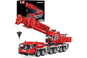 Mould King 17065 Technik GMK Heavy Duty Crane Klemmsteinen Kit Kit, 4566+ PCS MOC Remote Commanded Raupengraune Blöcke Toy mit 5 Motor, Kit Kit für Kinder 14+/Adultes