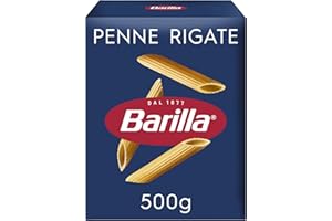 ‎BARILLA Barilla Pasta Klassische Penne Rigate n.73 aus hochwertigem Hartweizen immer al dente, (1 x 500 g)