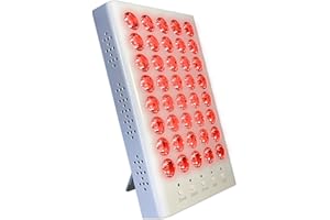 RED-THERA Panel Luz Roja e Infrarroja Cuerpo y Rostro (NIR 660nm/850nm) Lámpara luz roja terapia. Rejuvenecimiento piel, ritmos circadianos, musculatura y articulaciones.