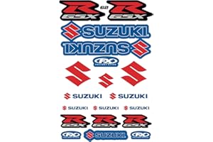 CMR DESIGN CO KIT DE ADHESIVOS COMPATIBLES PARA SUZUKI GSX R SPONSOR MOTO CROSS ENDURO HELMET (62)