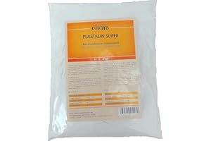 Creato Z1244 - Plastalin Giessmasse 5 kg, 4:1, TOP porzellanähnliche Reliefgiessmasse, Abformgenau, weiss, Figurengiessmasse. Gießpulver.