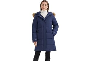 Orolay Abrigo de Plumón Aislado para Mujer Chaqueta de Edredón con Capucha de Invierno con Piel Sintética