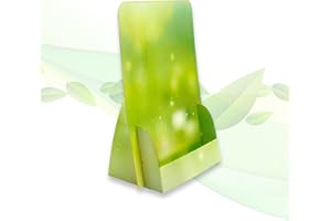 thefoldstands Green Design 5 Foldable Flyers Stands for DIN A5 Flyer 14.8 x 21 cm Vertical Brochure Holder Made of Eco FSC Cardboard Short to Medium Term Use