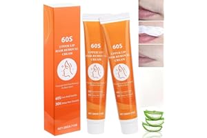 DAMIGHT 2Pcs Facial Hair Removal Cream, Upper Lip Hair Removal, Gentle Face Hair Remover for Women, Moisturizing Painless Hair Removal Cream, Delay Hair Growth, Smooth Skin, for All Skin Types