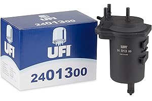 UFI Filters, Filtre Diesel 24.013.00, Filtre à Carburant de Remplacement, Adapté aux Voitures, Applicable sur Divers Modèles Nissan, Renault et Suzuki
