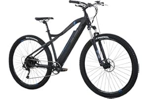 ‎PROTOUR ProTour E-Bike für Herren Damen, Elektrofahrrad Pedelec E-Mountainbike M920, 27,5/29 Zoll, 250W Heckmotor, 36V/13Ah Akku, 9-Gang Shimano Kettenschaltung, 25 km/h Reichweite 50-90 km, Aluminium leicht