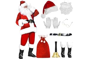 Maryparty Santa Costume Santa Claus Costume Santa Claus Suit Christmas Outfit for Men