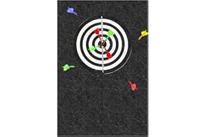 Behogan Protector de pared de fieltro para diana (60 x 90 cm), color negro