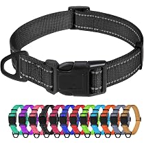 Fida Gepolstertes Hundehalsband – Reflektierend, Doppellagig & Mit Metallschnalle Für Große Hunde