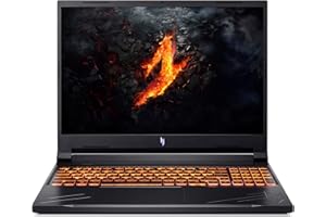 Acer Nitro V ANV16-41-R1A7 Ordinateur Portable Gaming 16'' WQXGA IPS 165 Hz, PC Portable Gamer (AMD Ryzen 7 8845HS, NVIDIA GeForce RTX 4060, RAM 16 Go, 1024 Go SSD) - PC Gaming Noir