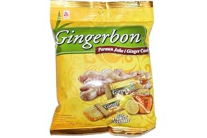 BYUP [5x 125g] Bonbons AGEL origine au gingembre avec saveur de miel et de citron / MIEL CITRON Naturel