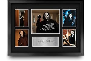 HWC Trading FR A3 Roger L Jackson Scream Ghostface Gåvor Tryckta Signerade Autograf Bildskärm För Film Memorabilia Fans - A3