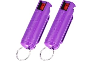 KONESKY Pfefferspray Schlüsselanhänger,Selbstverteidigung Schlüsselanhänger Mit Schlüsselring,Leichter Bedienen Verteidigungs Waffen für Frauen,Pepper Spray Self Defense Keychain Frauen
