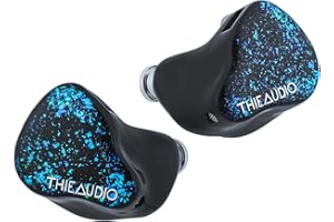 Linsoul THIEAUDIO Hype 4 2DD+4BA - Auriculares in-ear con equilibrio tonal, controlador Sonion, cable OCC IEM desmontable de 2 pines plateado (Hype 4, negro)