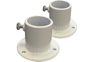 Blue Wave NE1228PR Aluminum Deck Flanges for Above Ground Pool Ladder, Pair,3.5 x 3.5 x 2.5 inches
