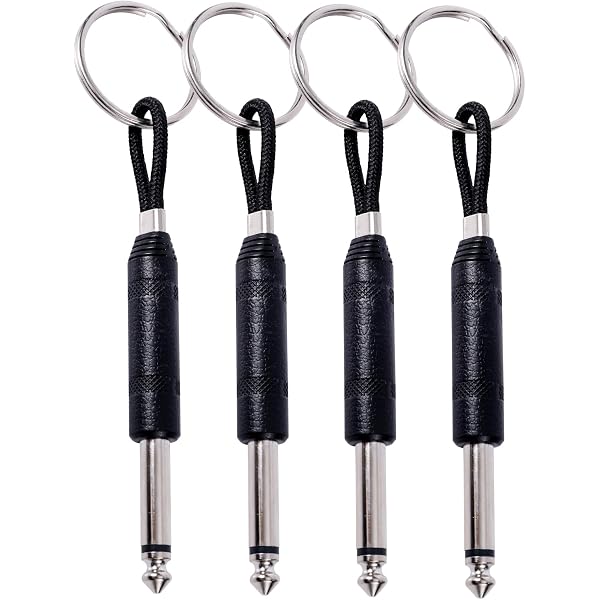 JeoPoom 4 Pezzi Portachiavi, Portachiavi novità, Gancio Portachiavi per Amplificatore per Chitarra da Parete, Accessori Portachiavi Portatili in Acciaio Inossidabile