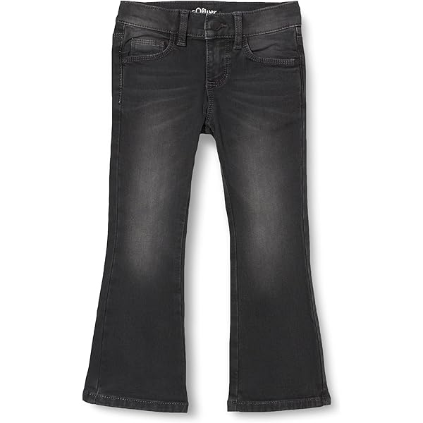 S.Oliver Mädchen Jeans Kathy Slim Fit - Graue Regular Passform