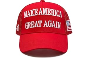 AEONDA Donald Trump 2024 45-47 MAGA Hat Make America Great Again Slogan mit USA-Flagge, verstellbare Baseballkappe, Netzrückenkappe