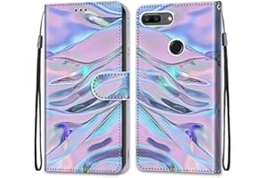 Mo-Somnus Funda para Huawei Honor 9 Lite, Funda Cartera Funda Libro Caso Piel PU con Tapa Magnético Billetera Flip Carcasa Cuero [Protección Completa] [Ranura para Tarjeta] (Fluorescente)