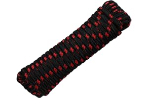 AB TOOLS 8mm x 10m Multi-Purpose Polypropylene Braided Rope for Camping Gardening