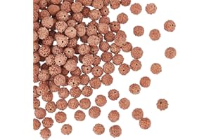 DICOSMETIC 150 Cuentas Naturales de Rudraksha Redondas de Madera Sueltas de in de Bodhi Sin Teñir Dark Brown Cuentas de Oración Cuentas de Meditación para Y Mujeres DIY Fabricación de Joyas