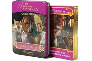Fikujap Liebe Oracle Cards mit Box Romance Angel Tarot Karten Deck Vermögen Erzählen von Wahrsagungsinstrument für Freunde Party Family Geting [Energy Class A], 44PCS