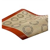 Makkam Home Silikon Pişirme Matı (MKırmızı, 30 * 40)