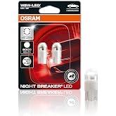 Osram Night Breaker LED W5W - Carspecicic, 6,000 K, first street approved replacement lamp, model-specific parking light/location light/indoor