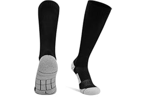 DECOVICI Football Socks 1 Pair, Football Socks Children Men 30-47, Knee High Football Socks for Boys Girls Long Sports Socks for Rugby Basketball Hockey Running Training